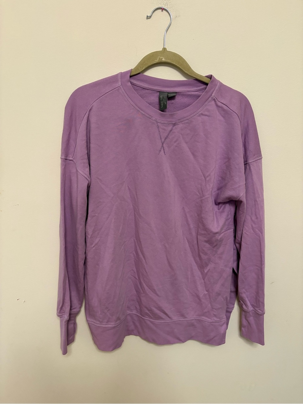 Sweaty Betty French Terry After Class Pullover Lavender size XS Athleisure